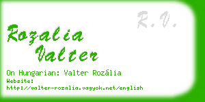 rozalia valter business card